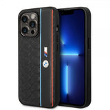 BMW iPhone 14 Pro Max Deksel Hexagonal Pattern Svart