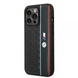 BMW iPhone 14 Pro Max Deksel Hexagonal Pattern Svart