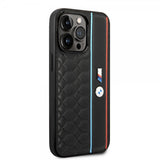 BMW iPhone 14 Pro Max Deksel Hexagonal Pattern Svart