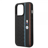 BMW iPhone 14 Pro Max Deksel Hexagonal Pattern Svart