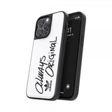 Adidas iPhone 14 Pro Max Deksel Inlay Embroidery Case Hvit Svart