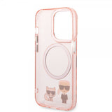 Karl Lagerfeld iPhone 14 Pro Max Deksel Karl & Choupette MagSafe Rosa