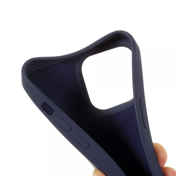 X-Level iPhone 14 Pro Max Deksel Liquid Silicone Mørkeblå