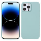 X-Level iPhone 14 Pro Max Deksel Liquid Silicone Turkis