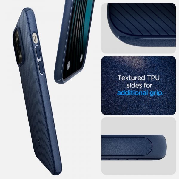 Spigen iPhone 14 Pro Max Deksel Mag Armor MagFit Navy Blue