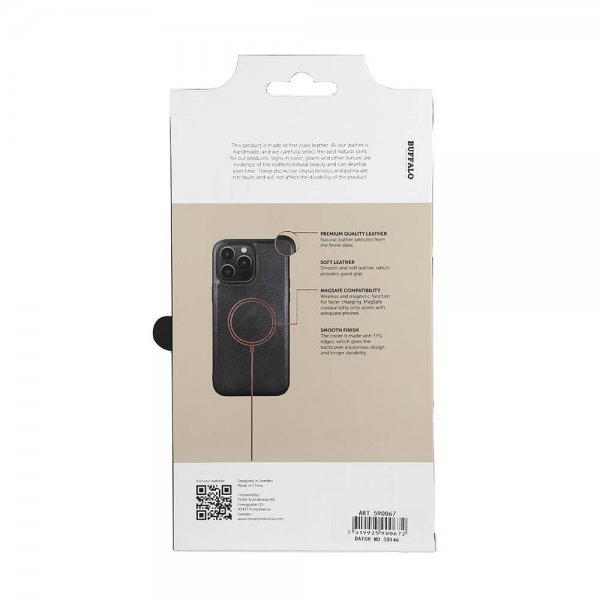 Buffalo iPhone 14 Pro Max Deksel MagSeries Svart