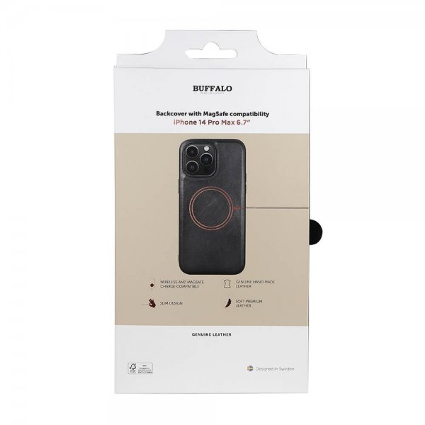 Buffalo iPhone 14 Pro Max Deksel MagSeries Svart