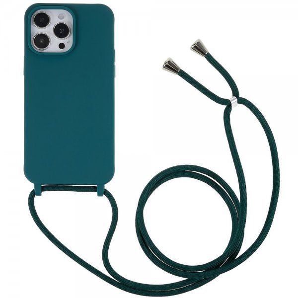 iPhone 14 Pro Max Deksel med Stropp Grønn