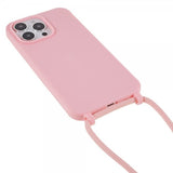 iPhone 14 Pro Max Deksel med Stropp Rosa