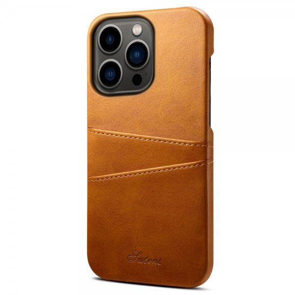 iPhone 14 Pro Max Deksel med To Kortlommer Khaki