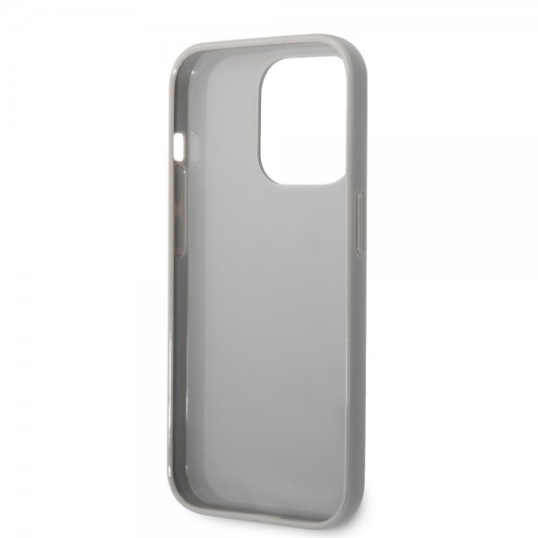Karl Lagerfeld iPhone 14 Pro Max Deksel Monogram Iridescent Sølv