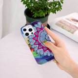 iPhone 14 Pro Max Deksel Motiv Blå Mandala