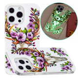 iPhone 14 Pro Max Deksel Motiv Blomster Og Hjort