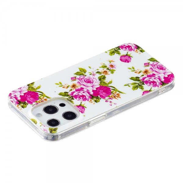 iPhone 14 Pro Max Deksel Motiv Rosa Rosor