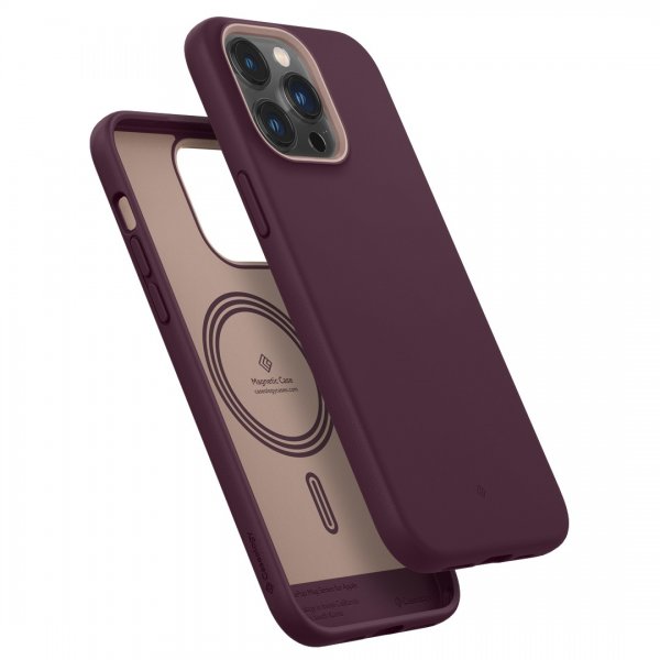 Caseology iPhone 14 Pro Max Deksel Nano Pop Mag Burgundy Bean