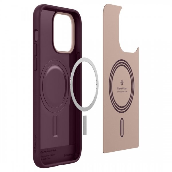 Caseology iPhone 14 Pro Max Deksel Nano Pop Mag Burgundy Bean
