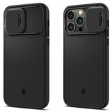Spigen iPhone 14 Pro Max Deksel Optik Armor MagFit Svart
