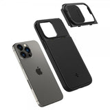 Spigen iPhone 14 Pro Max Deksel Optik Armor MagFit Svart