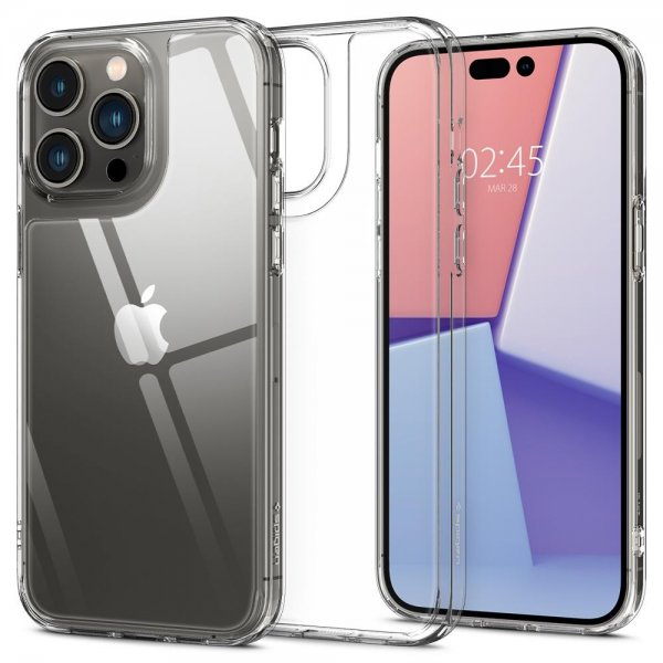 Spigen iPhone 14 Pro Max Deksel Quartz Hybrid Crystal Clear