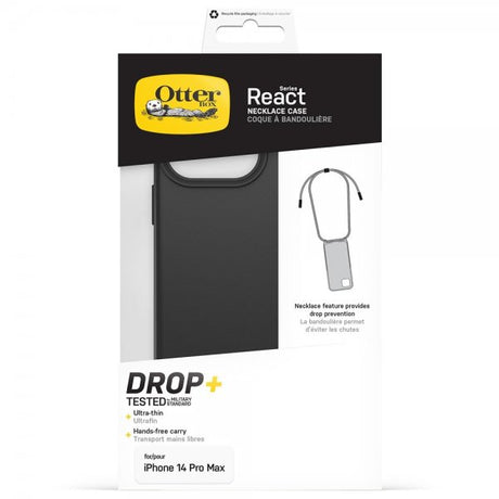 Otterbox iPhone 14 Pro Max Deksel React Necklace MagSafe Svart