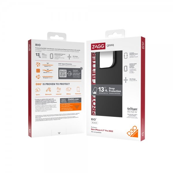 Gear4 iPhone 14 Pro Max Deksel Rio Svart