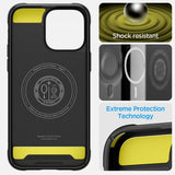 Spigen iPhone 14 Pro Max Deksel Rugged Armor MagFit Matte Black