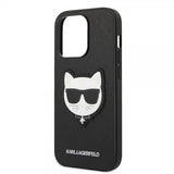 Karl Lagerfeld iPhone 14 Pro Max Deksel Saffiano Choupette Svart