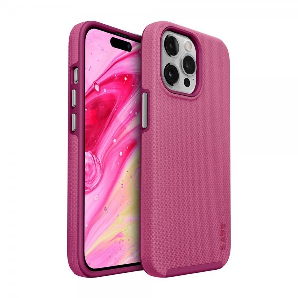LAUT iPhone 14 Pro Max Deksel Shield Bubblegum Pink