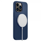 Spigen iPhone 14 Pro Max Deksel Silicone Fit MagFit Navy Blue