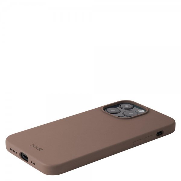 holdit iPhone 14 Pro Max Deksel Silikon Dark Brown