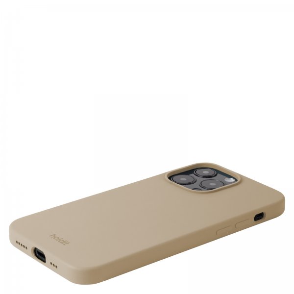 holdit iPhone 14 Pro Max Deksel Silikon Latte Beige