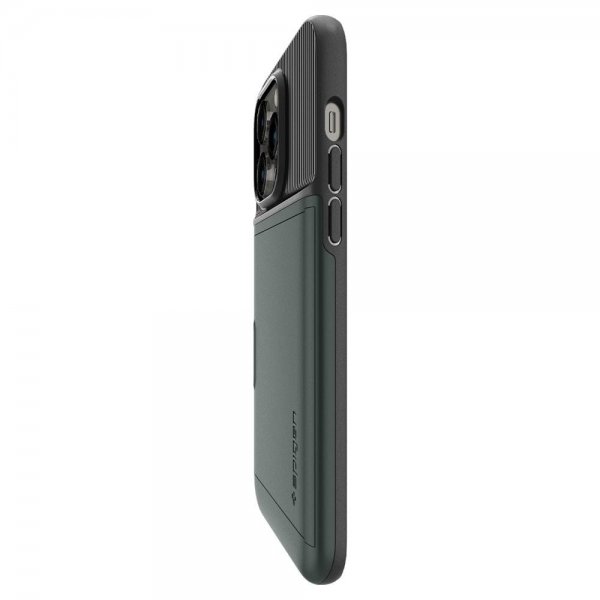 Spigen iPhone 14 Pro Max Deksel Slim Armor CS Abyss Green