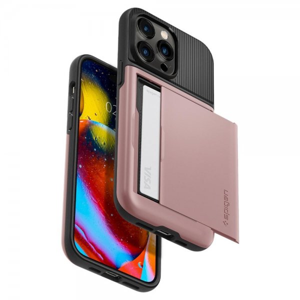 Spigen iPhone 14 Pro Max Deksel Slim Armor CS Rose Gold