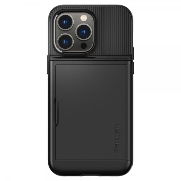 Spigen iPhone 14 Pro Max Deksel Slim Armor CS Svart