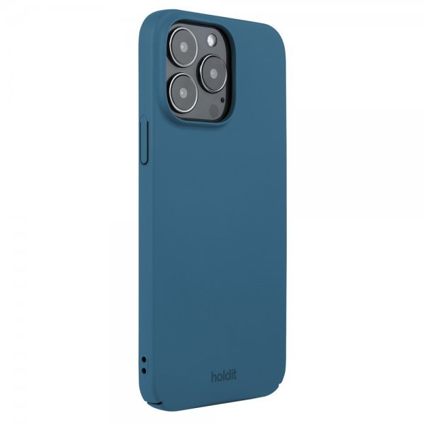 holdit iPhone 14 Pro Max Deksel Slim Case Denim Blue