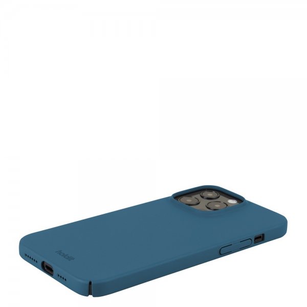 holdit iPhone 14 Pro Max Deksel Slim Case Denim Blue