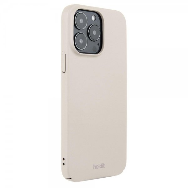 holdit iPhone 14 Pro Max Deksel Slim Case Light Beige