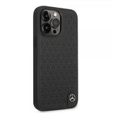 Mercedes Benz iPhone 14 Pro Max Deksel Star Pattern Svart