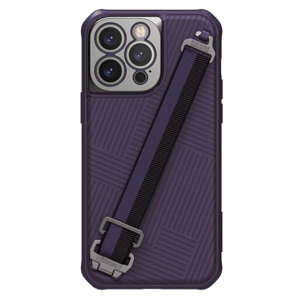 Nillkin iPhone 14 Pro Max Deksel Strap Case Lilla