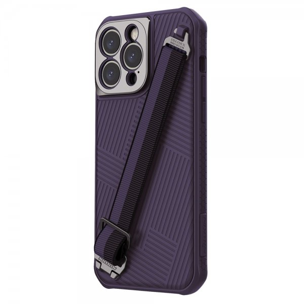 Nillkin iPhone 14 Pro Max Deksel Strap Case Lilla