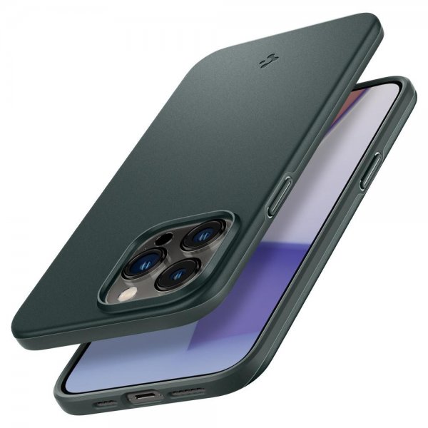 Spigen iPhone 14 Pro Max Deksel Thin Fit Abyss Green