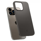 Spigen iPhone 14 Pro Max Deksel Thin Fit Gunmetal