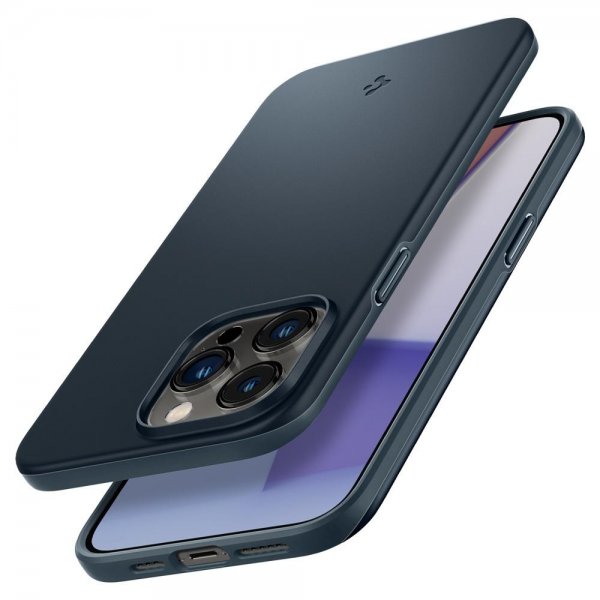 Spigen iPhone 14 Pro Max Deksel Thin Fit Metal Slate