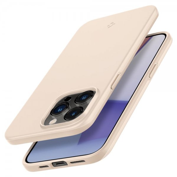 Spigen iPhone 14 Pro Max Deksel Thin Fit Sand Beige