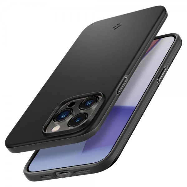 Spigen iPhone 14 Pro Max Deksel Thin Fit Svart