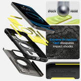 Spigen iPhone 14 Pro Max Deksel Tough Armor MagFit Gunmetal