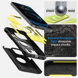 Spigen iPhone 14 Pro Max Deksel Tough Armor MagFit Svart