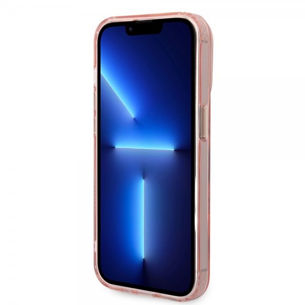 Guess iPhone 14 Pro Max Deksel Translucent MagSafe Rosa
