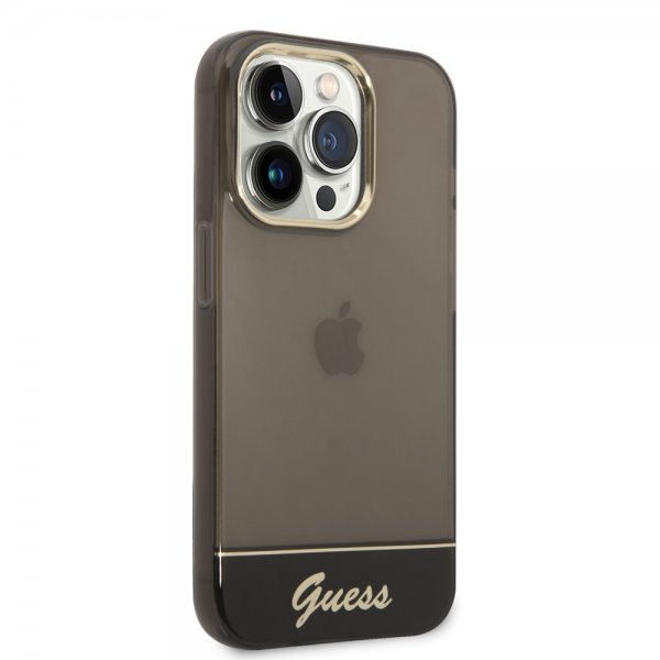 Guess iPhone 14 Pro Max Deksel Translucent Svart