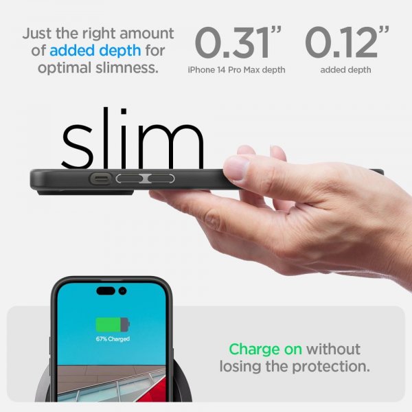 Spigen iPhone 14 Pro Max Deksel Ultra Hybrid Frost Black
